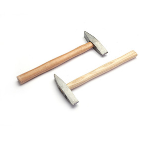 Marteau à manche en bois pour enlever la rouille, en acier au carbone, face rectangulaire, 300g 500g, pour briser la boue, la rouille, la glace et effectuer des réparations - Product Image 2