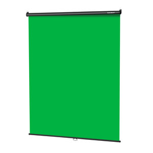 RAUBAY Retractable Pull Down Green Screen-Polyester Wrinkle Resistant Anti-Glare 59.8" X 86.6" Collapsible Wall-Mount Background - Product Image 1