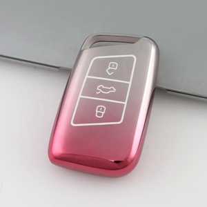 Funda Protectora para Llave de Coche de TPU Suave, Funda Personalizada con Degradado para Llave de <span class=keywords><strong>VW</strong></span> 2020-2023 Volkswagen Jetta Tiguan Atlas Arteon - Product Image 5