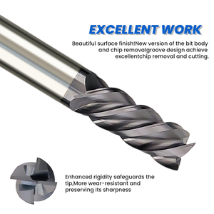 Customized 4-Flute Carbide Milling Cutter Solid Tungsten <strong>End</strong> <strong>Mills</strong> with Altin &amp; Tin <strong>Coating</strong> CNC Compatible ODM &amp; OEM Support - Product Image 3