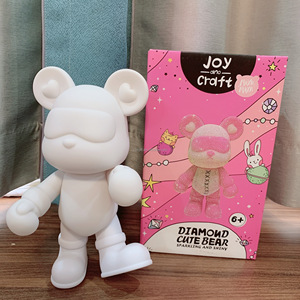 Diy Blanco Hars Kerst Diamant Bezaaide Ruimte Beer Ornament Interstellaire Handgemaakte Handgeschilderde Beer Box Set Home Decor - Product Image 2