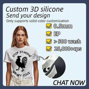 Étiquettes personnalisées en <span class=keywords><strong>silicone</strong></span> <span class=keywords><strong>3D</strong></span> lavables et imperméables, autocollant de presse en grande quantité pour impression par transfert de chaleur, sacs à vêtements - Product Image 5