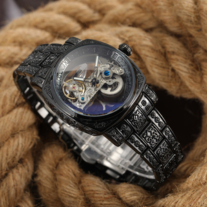 Retro men's automatic <b>mechanical</b> <b>watch</b> carved hollow <b>watch</b> fashionable automatic <b>mechanical</b> <b>watch</b> - Product Image 4