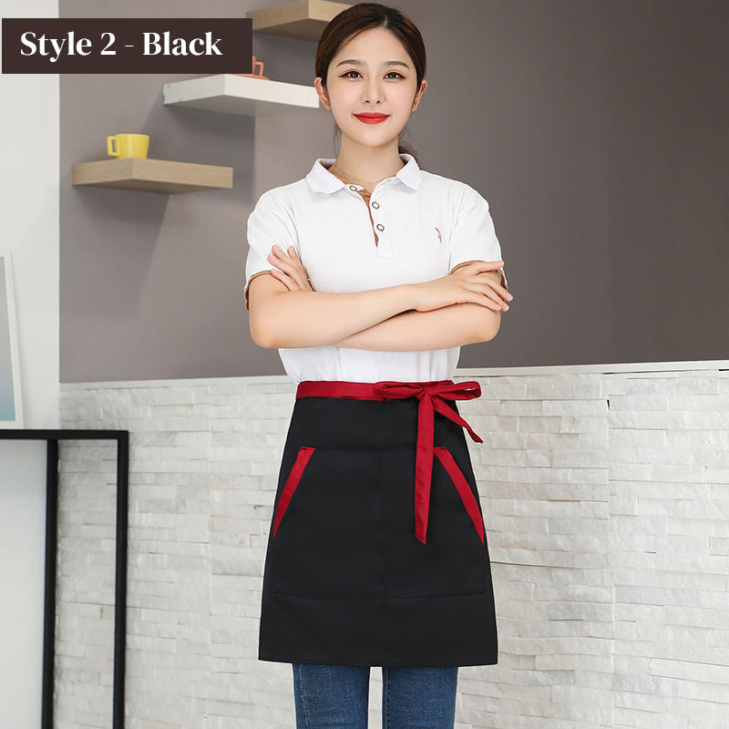 Black [slanted insert style] small apron