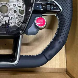 Volante Deportivo Clásico de Cuero con Botón de Encendido/Apagado para Audi RS A6 C7 2017 A4 B9.5 S5 <span class=keywords><strong>A1</strong></span> B8 SQ5 B7 <span class=keywords><strong>2022</strong></span> A3 8Y S3 A3 8V - Product Image 3