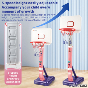 Bambini Sport Indoor piscina regolabile basket canestro porta giocattolo con 4 pz palla - Product Image 4