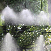 Système d'irrigation automatique 10-20M, buses de brumisation portables, tête de pulvérisation pour tuyau de jardin avec connecteur en T 4/7mm pour patio