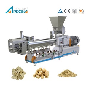 Línea de Producción de Alimentos a Base de Proteína de Soya, Máquina Extrusora Industrial para la Elaboración de Trozos de Soya Texturizados (TVP) - Product Image 1