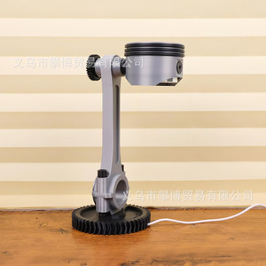 Engine Piston Desk Lamp Resin <b>LED</b> <b>Table</b> Lamp With Switch Control AC Power Source Spark Plug Design - Product Image 5