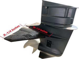 Stabilisateur d'hydrofoil en plastique PA66 renforcé de qualité marine UanofCn FO2001 pour moteurs hors-bord et propulseurs arrière, style aileron dorsal - Product Image 3