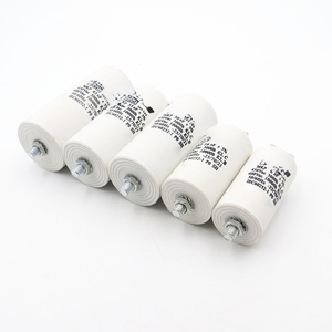 Condensateur de démarrage moteur CBB60 <span class=keywords><strong>CBB61</strong></span> CBB65 de <span class=keywords><strong>1uF</strong></span> à 35uF, 4 broches, AC 450VAC, pour outils et pompes à eau - Product Image 1