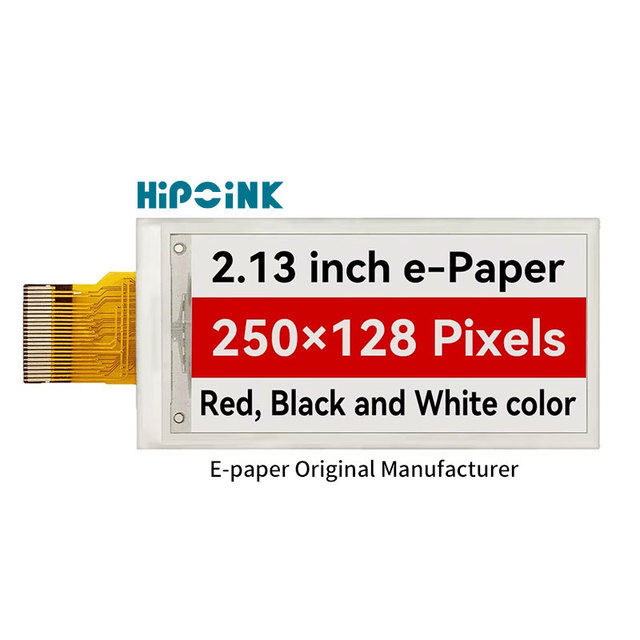 Hipoink E-Paper Original Manufacturer Small E-Ink Display Screen Black/White or Black/White/Red Wifi Electronic E Ink Module