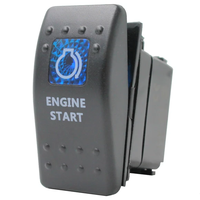 Interrupteur à bascule momentané d'allumage 12V 20A LED IP66 ABS+PC pour bateau, marine, tout-terrain, camion, personnalisé OEM