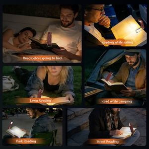 <span class=keywords><strong>Luz</strong></span> de Lectura LED con Clip, Ajustable, Recargable por USB, para Leer en la Cama, con Protección Ocular - Product Image 5