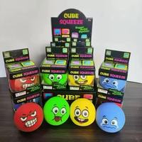 Jouet Squishy Visages Émotionnels : Joyeux, En Colère, Triste – Anti-Stress à Remontée Lente – Boîte Mystère – Cadeau Promotionnel