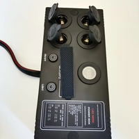 Boîtier de commande d'alimentation portable 12V avec voltmètre, port USB-C, QC 3.0, protection IP54, en plastique pour camping-car, 4x4, voiture tout-terrain, camping