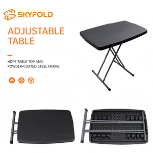 Tavolo Pieghevole Convertibile <span class=keywords><strong>da</strong></span> Esterno Resistente alle Intemperie, Bestseller per <span class=keywords><strong>Giardino</strong></span>, Feste, Campeggio e BBQ, Utilizzabile in Tutte le Stagioni, Portatile - Product Image 3