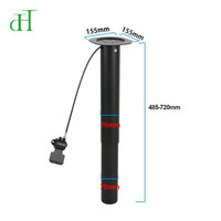 Sistema de Pedestal Ajustable de Alta Resistencia para Mesa, Placa de Montaje Circular con Operación por Cable para Comedor y Cafetería