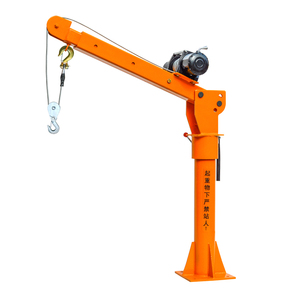 Mini-grue de levage hydraulique montée sur châssis de 1 tonne avec treuil manuel - Product Image 1