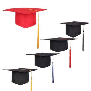 Factory Price Wholesales Unisex Child Adult Matte Graduation Hats Caps With Tassel - Product Image 1