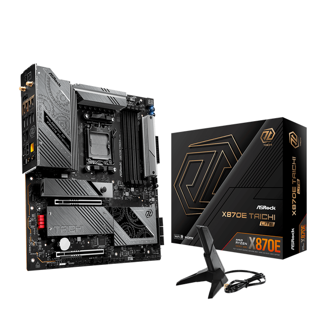 New Asrock X870E Taichi Lite AM5 AMD 9000 CPU DDR5 USB4 Port PCIE 5.0 WIFI 7 Gaming Motherboard X870 Asrock Mothoerbaords