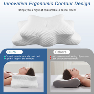 Tùy chỉnh bướm hình cổ tử cung chỉnh hình thông minh bộ nhớ bọt ngủ cổ giường Bộ nhớ bọt gối - Product Image 4