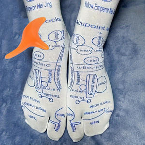 Compports Akupressur Reflex zonen <span class=keywords><strong>massage</strong></span> Socken für Frauen Männer Fuß <span class=keywords><strong>massage</strong></span> Socken Reflex zonen <span class=keywords><strong>massage</strong></span> Akupressur Charts in Englisch Rod enthalten - Product Image 1