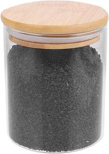 Wholesale Transparent White Black Matte Empty 8 oz 10 oz 14 oz Wide Mouth <b>Glass</b> Wax Candle Jar with Wooden Cork Lid - Product Image 3