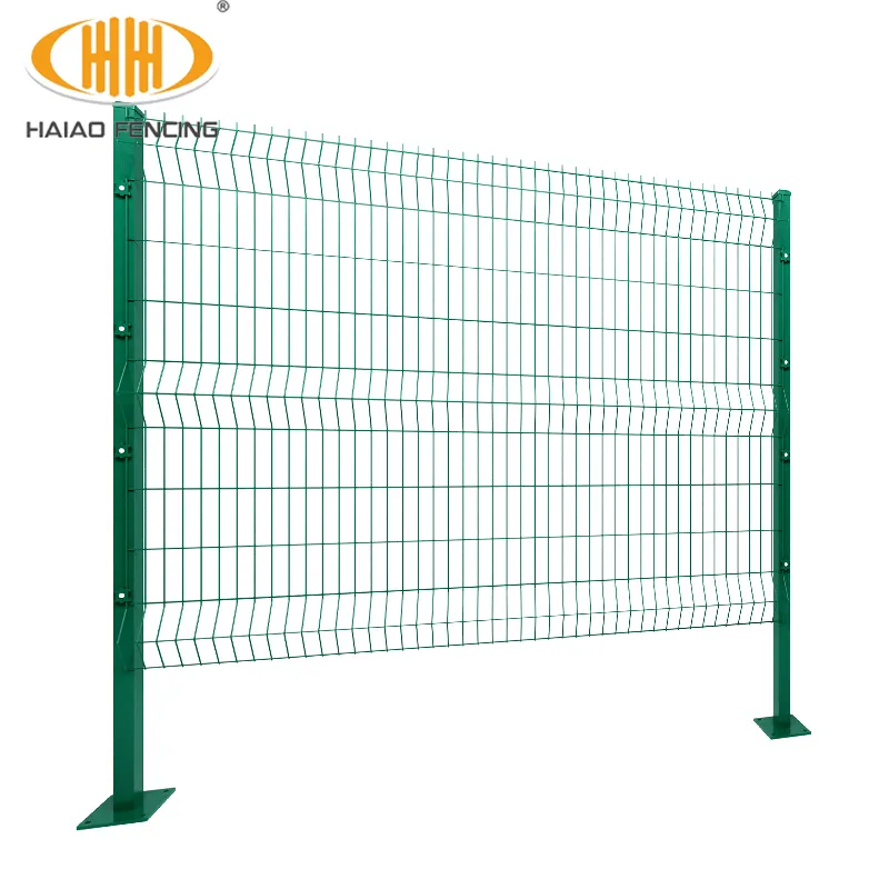 Factory direct sale pvc coated round post wire mesh fence