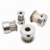 Poulie de distribution T2.5 de haute précision - Roue synchrone usinée CNC, anodisée noire, certifiée ISO9001:2008, OEM disponible