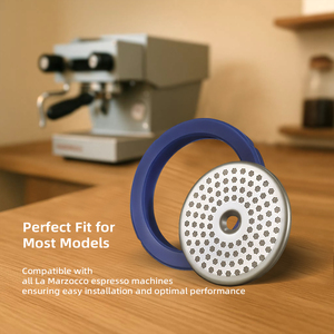 1 ENSEMBLE Filtre à café en maille pour groupe de tête de <span class=keywords><strong>machine</strong></span> à café avec joint d'étanchéité en silicone, écran de douche compatible avec tous les modèles <span class=keywords><strong>La</strong></span> <span class=keywords><strong>Marzocco</strong></span> - Product Image 4