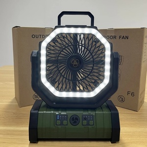 Custom Color Rechargeable <b>Fan</b> F6 20000mAh Type-c <b>Fan</b> <b>Remote</b> <b>Control</b> Outdoor Portable Camping <b>Fan</b> with Led Light for Gift Famly - Product Image 2