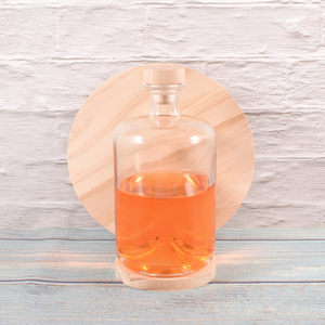 Elegante 25oz 750ml Licores Botellas Gin Ron Redondo Vacío Flint Glass Licor Boticario Whisky Envase - Product Image 5