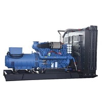Grupo Electrógeno Diésel Yuchai de 1200 kW de Tipo Abierto, Generador de Reserva de 1500 kVA, Refrigerado por Agua, Motor YC12VTD2000-D30 para Operaciones de Plantas