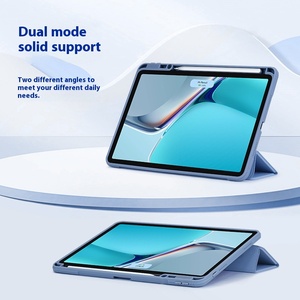 Funda protectora de TPU con certificación ROHS para Huawei <span class=keywords><strong>Pro</strong></span> <span class=keywords><strong>MatePad</strong></span>, Funda de cuero magnética anticurva para tableta de 10,4 pulgadas con ranura para bolígrafo - Product Image 4