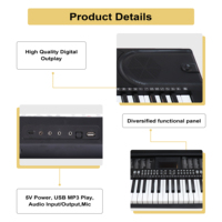 MY MUSIC MY-616 Portable Musical Instruments Electronic Keyboard 61 Keys Digital Piano Electric Organ for Beginner