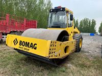 Compacteur routier d'occasion BOMAG BW226 de 26 tonnes avec rouleau à tambour unique et rouleau à pieds de 217, 213, 219 – Compacteur routier robuste