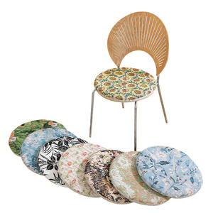 Coussin de siège rond en jacquard, polyester, antidérapant, pour chaise de bureau, décoration de la maison, style moderne, ensemble de 7 à 8 pièces - Product Image 2