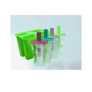 Moule à glaces en silicone écologique à quatre cavités avec démoulage facile, sans BPA, réutilisable pour les friandises congelées - Product Image 2