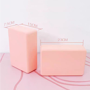 Blocs de yoga en mousse EVA écologiques personnalisés avec logo, haute densité, type à coins arrondis pour le fitness, le Pilates et les exercices - Product Image 2