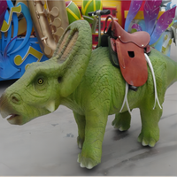 Dinosaures électriques pour les enfants et les adultes à monter sur les installations du parc d'attractions