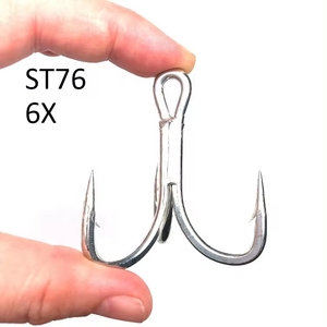 Nouvel hameçon de pêche en mer ST76 <span class=keywords><strong>6X</strong></span> 3/<span class=keywords><strong>0</strong></span> 4/<span class=keywords><strong>0</strong></span> 5/<span class=keywords><strong>0</strong></span>, hameçons triples super résistants pour la pêche au gros thon - Product Image 6