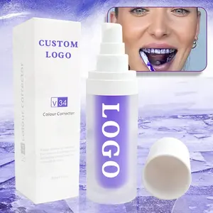 V34 Color Corrector Toothpaste Tooth Whitening Home Use Purple Toothpaste Teeth Whitening Other Teeth Whitening Accessories