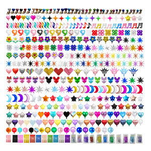 Ballons étoile à cinq bouts, 18 pouces, pièces, MTF, couleur bleu, en papier aluminium, <span class=keywords><strong>guirlande</strong></span> bleue, vente en gros - Product Image 3