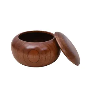 Contenedor de almacenamiento de juego de ajedrez Go de madera profesional hecho de bambú duradero - Product Image 1