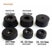 Pieds en caoutchouc de haute qualité pour amplificateur audio professionnel Mable, 25 mm x 10 mm, pour enceintes et chaises de bar/boutiques