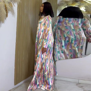 Robe longue imprimée élégante à col chemise et manches longues pour femmes européennes et américaines, nouvelle collection printemps 2026 - Product Image 2
