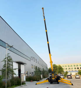 Piattaforma aerea mobile idraulica a braccio pieghevole con cabina, modello EPFC, origine Shandong, per spazi ristretti - Product Image 4