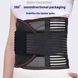 <span class=keywords><strong>Faja</strong></span> de compresión doblemente ajustable, cinturón de soporte <span class=keywords><strong>lumbar</strong></span> de nailon transpirable, soporte flexible para alivio del dolor, protección para correr - Product Image 3