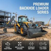 Chargeuse-pelleteuse LTMG pas chère 4x4 à direction intégrale, excavatrice avant-arrière BLT388H avec prix des accessoires